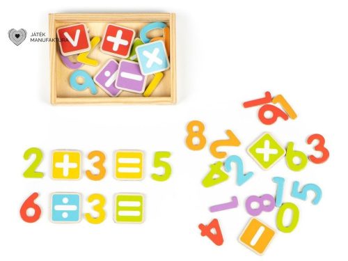 Eco Toys Mágneses betűk és számok, fajáték
