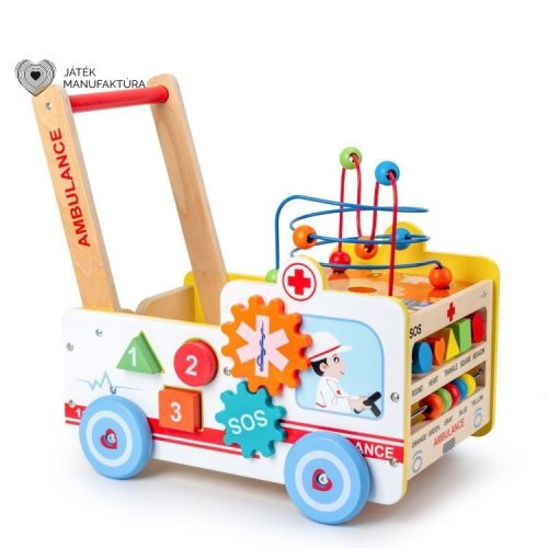 Eco Toys Tolható fejlesztőjáték, mentőautó