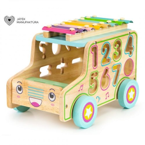 Eco Toys Fajáték autó formabedobóval és xilofonnal