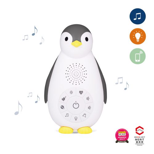 Pingvin - hangérzékelős musicbox,  bluetooth hangszóró - szürke
