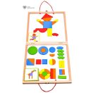 Djeco Mágneses geometriai kirakó, bőröndben