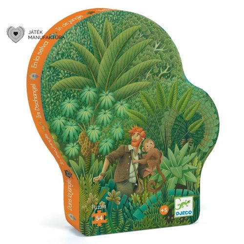 Djeco Dzsungel, formadobozos puzzle