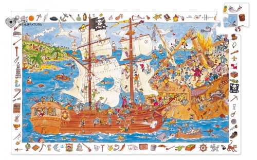 Djeco Kalóz hajó, böngésző puzzle