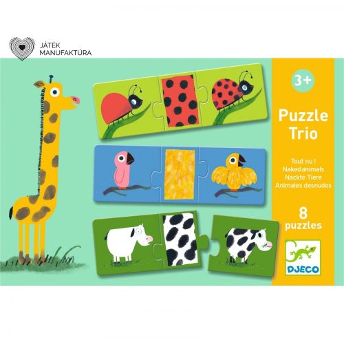 Djeco Mintás állatok - trió puzzle