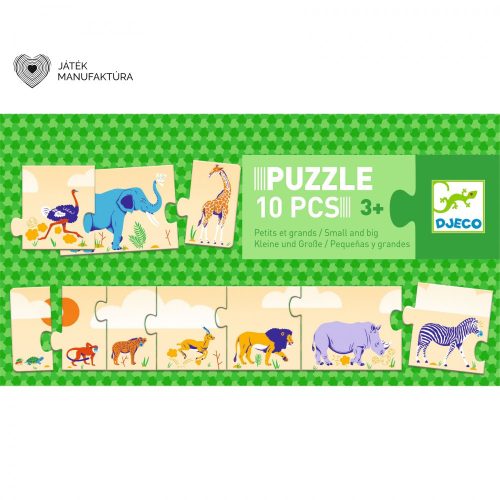 Djeco Melyik állat a nagyobb? - sorozat puzzle