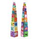 Djeco 10 Nature and Animal Blocks – Állatos toronyépítő kockák