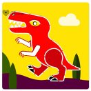 Djeco Rajz sablon, dínók