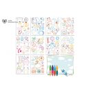 Djeco Rajzold le! Balerinák, színezőkészlet 3-6 éves lányoknak