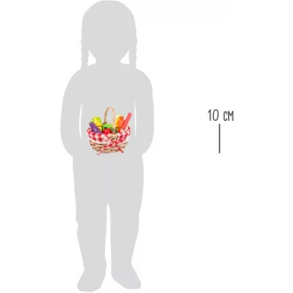 Small Foot Bevásárló kosár vágható gyümölcsökkel, fajatek