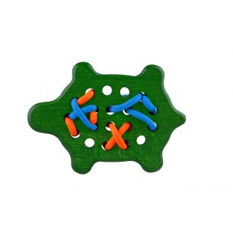 Lupo/Lobito Teknős fűzős fajáték, zöld