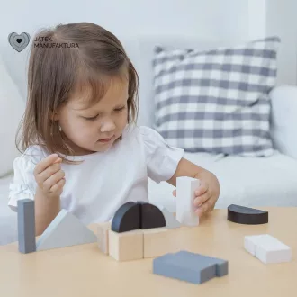 PlanToys Tört-egész építőkocka