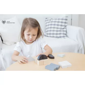 PlanToys Tört-egész építőkocka