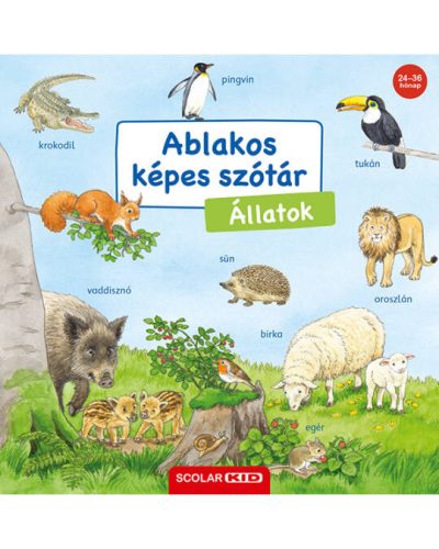 Állatok - Ablakos képes szótár