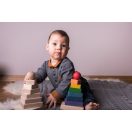 Tarnawa Fejlesztő építő torony (natúr, négyszög alakú)