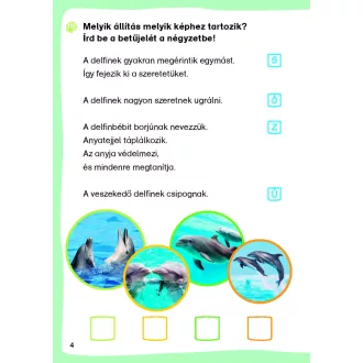   Bálnák és delfinek - Mi Micsoda Olvasó - Matricás szövegfejtő