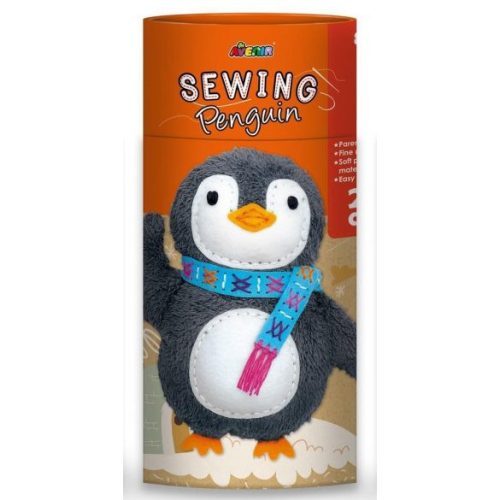 Plüss pingvin - DIY varrás