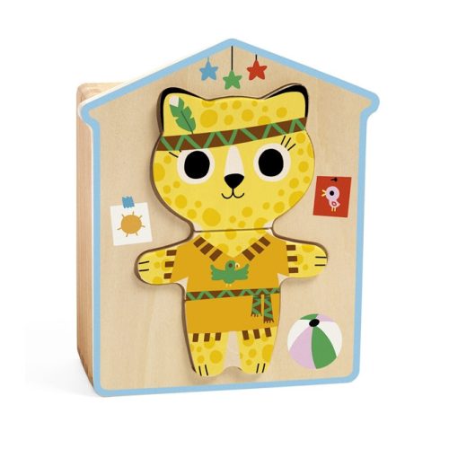 Djeco Dress-up Mix – Cica kirakó puzzle gyerekeknek