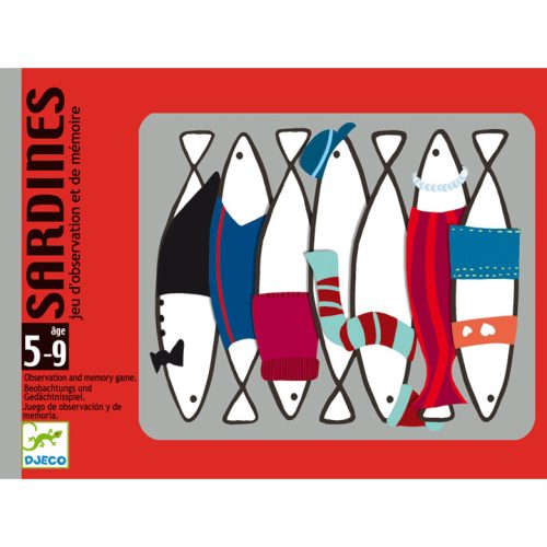 Djeco Sardines - Megfigyelést fejlesztő halas kártyajáték