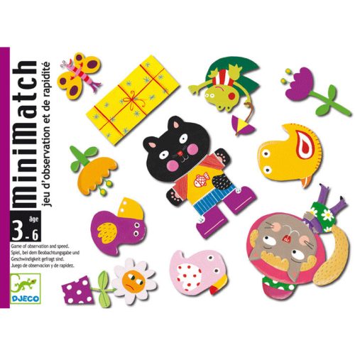 Djeco Minimatch - Memória és reakciófejlesztő kártyajáték