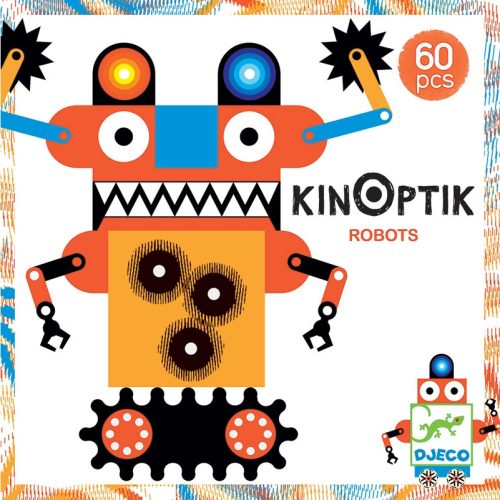 Djeco Optikai puzzle - Robotok, 60 db-os - Kinoptik Robots