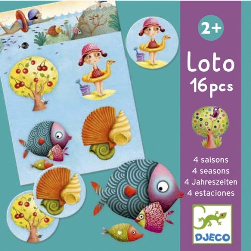 Djeco 4 Seasons – Képeslottó játék – évszakok tanulása játékosan