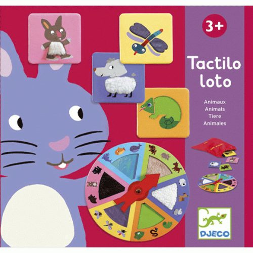 Djeco Társasjáték - Tapintgató - Tactilo loto, animals