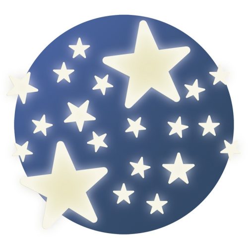 Djeco Világító falmatrica - Csillagok (65 db)