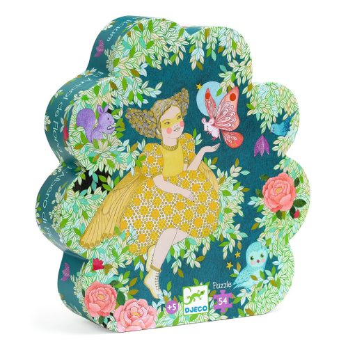Djeco Flora's Tree - Formadobozos puzzle - Flóra álomfája, 54 db-os kirakó 5 éves kortól