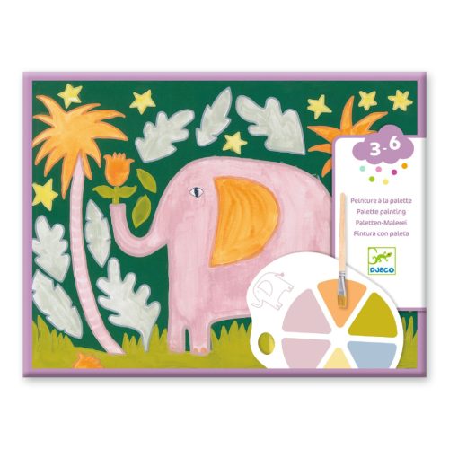 Djeco Wild One – Palettafestés vadállatokkal – festőkészlet 3 éves kortól