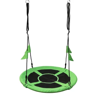 2Kids Toys - Gólyafészek hinta zászlókkal, zöld - JátékManufaktúra