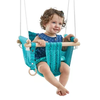 2Kids Toys - Gyermek textil hinta 100% pamut, türkiz - JátékManufaktúra