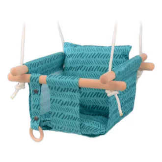 2Kids Toys - Gyermek textil hinta 100% pamut, türkiz - JátékManufaktúra