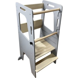2KidsToys-Növekedő tanulótorony, szürke - JátékManufaktúra