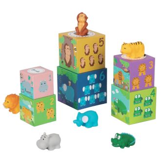 2Kids Toys - Safari állatos kockák - JátékManufaktúra