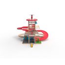 2Kids Toys - Fa garázs vonatpályával - JátékManufaktúra