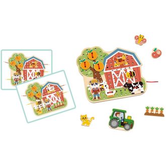2Kids Toys - Fűzős játék Farm - JátékManufaktúra