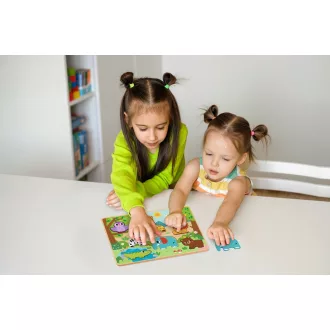 2Kids Toys - Beillesztős puzzle: Állatok - JátékManufaktúra