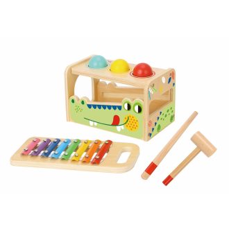 2Kids Toys - Kalapálós és xilofon: Krokodil - JátékManufaktúra