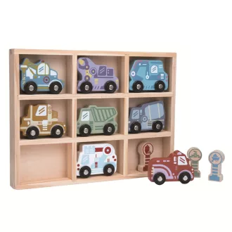 2Kids Toys - Fa autókészlet - JátékManufaktúra
