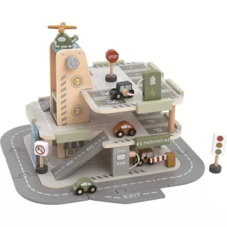 2Kids Toys - Fa garázs úttal - JátékManufaktúra