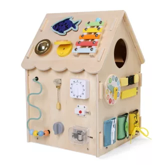 2Kids Toys - Activity board: Természetes házikó - JátékManufaktúra