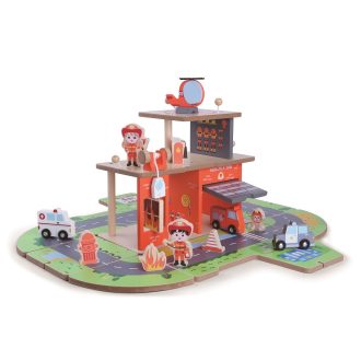 2KidsToys-Tűzoltó faállomás 2 az 1-ben - JátékManufaktúra