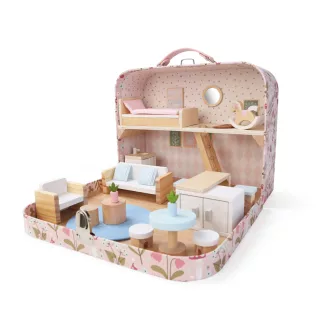 2KidsToys-Babaház bőröndben, Nappali - JátékManufaktúra