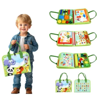 2Kids Toys - Szenzoros busy könyv: Szafari - JátékManufaktúra