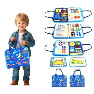 2Kids Toys - Szenzoros busy könyv: Dínók 2 - JátékManufaktúra