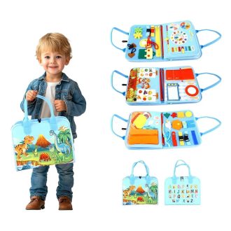 2Kids Toys - Szenzoros busy könyv: Dínók 3 - JátékManufaktúra