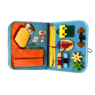 2Kids Toys - Szenzoros busy könyv: Dínók 3 - JátékManufaktúra