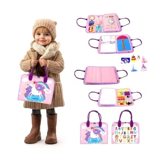 2Kids Toys - Szenzoros busy könyv: Egyszarvú 2 - JátékManufaktúra