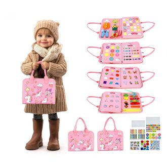 2Kids Toys - Szenzoros busy könyv: Egyszarvú 3 - JátékManufaktúra