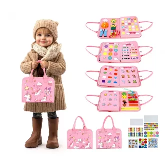 2Kids Toys - Szenzoros busy könyv: Egyszarvú 3 - JátékManufaktúra